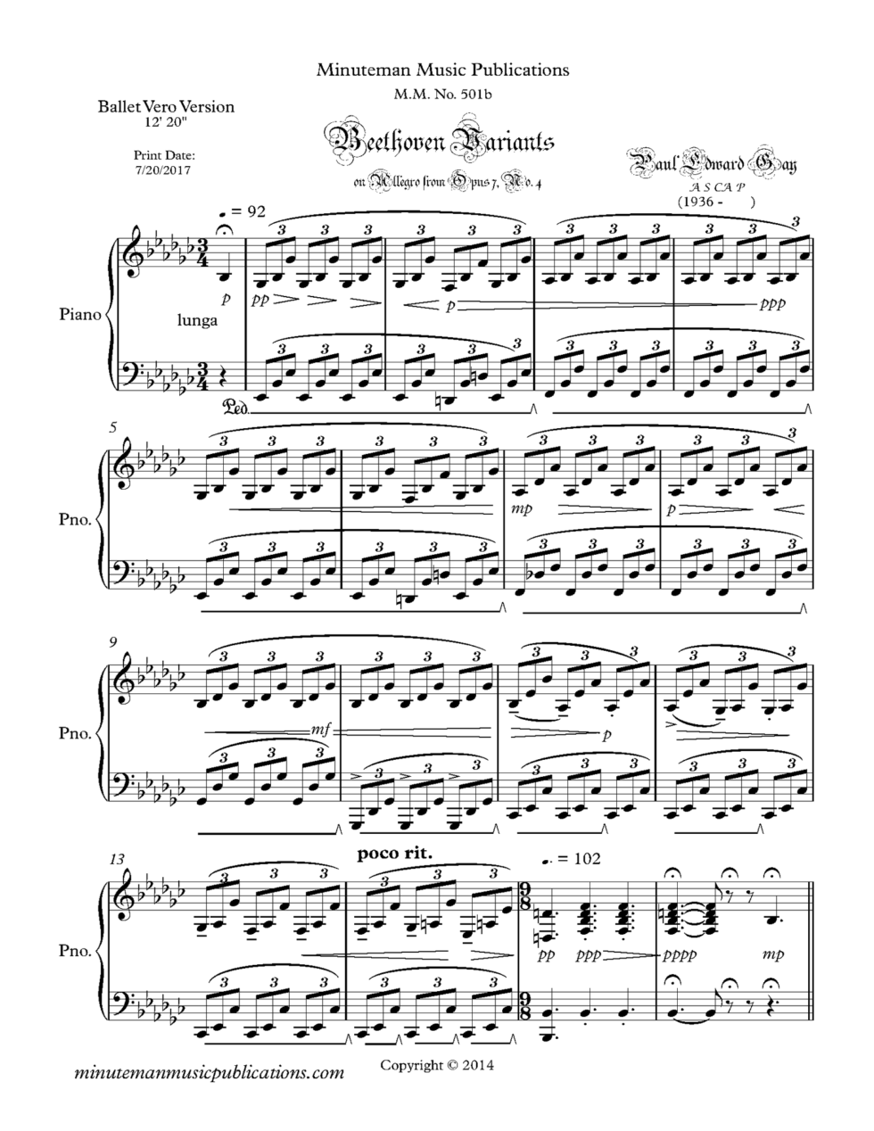 Beethoven Variants