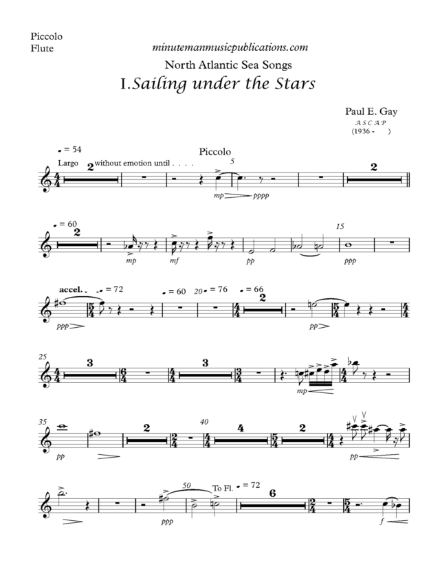 North Atlantic Sea Songs - Sailing Under the Stars (Parts)