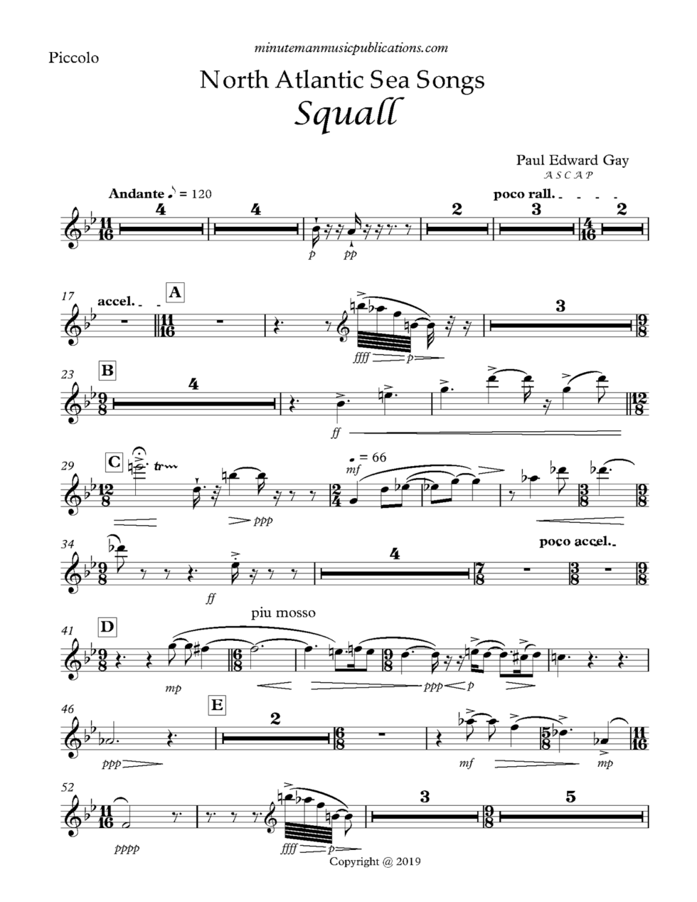 North Atlantic Sea Songs: Squall (Parts)