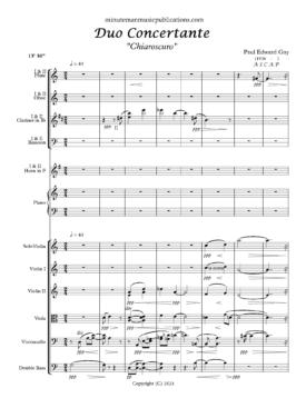 Duo Concertante (Full Score and Solo Parts)